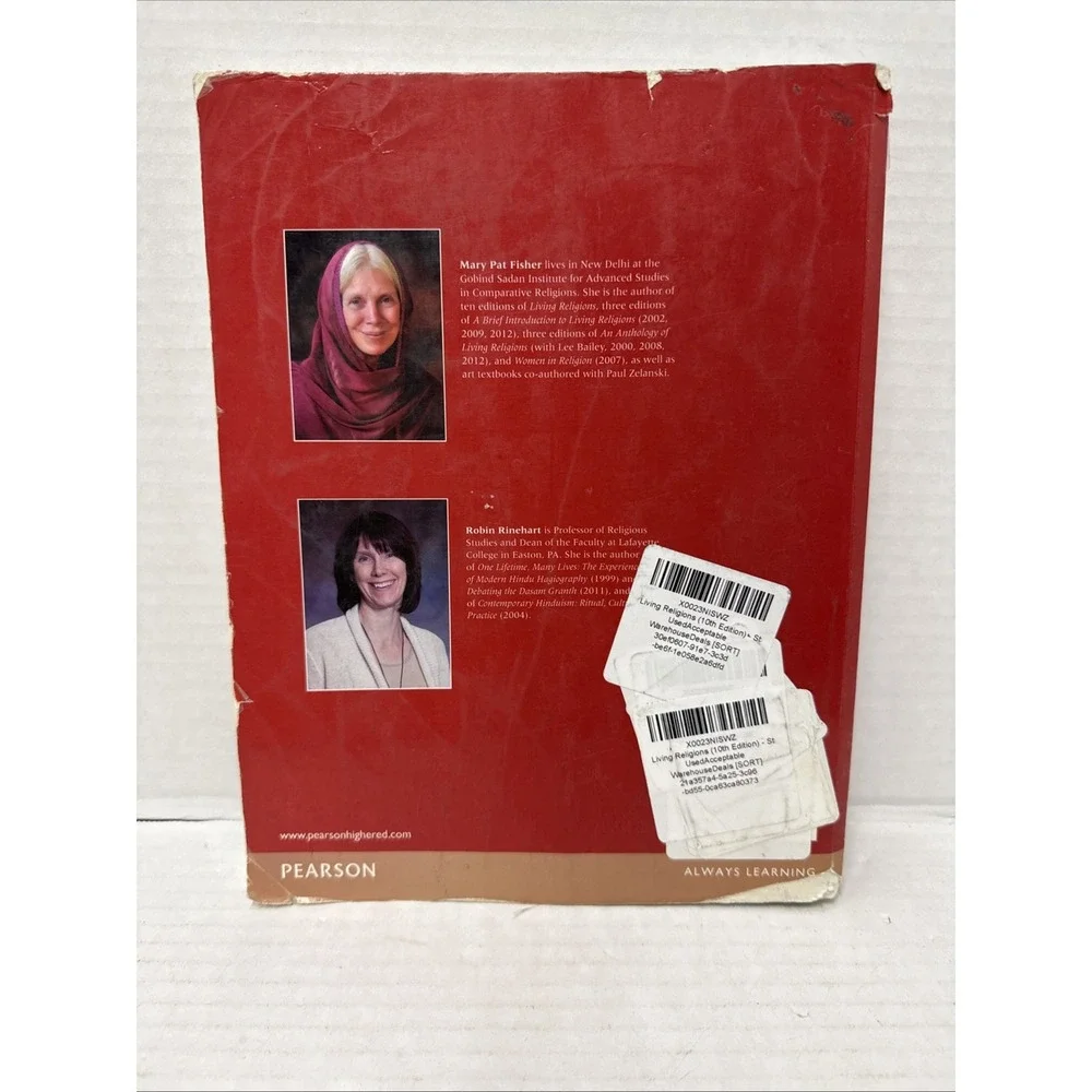 Living Religions by Mary Pat Fisher and Joseph Alan Adler (2010 Trade Paperback)